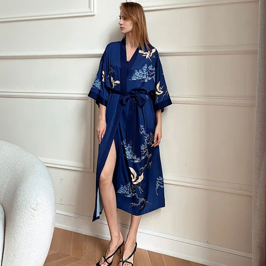 Brittany - Kimono de nuit imprimée